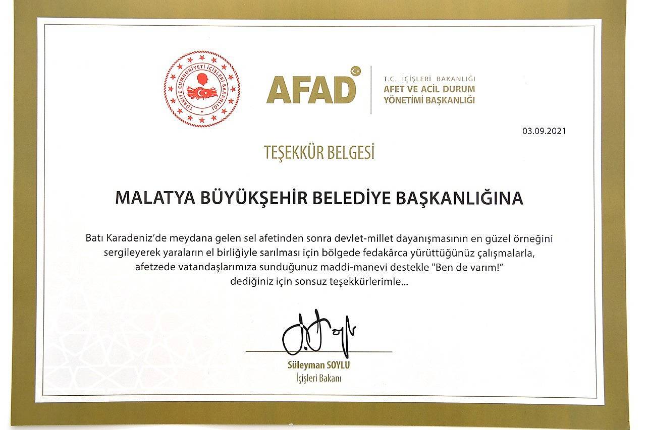 Bakan Soylu'dan Malatya'ya teşekkür