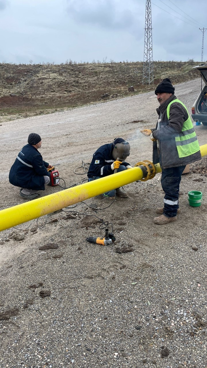 Arapgir'de doğalgaz çalışmalarına başlandı