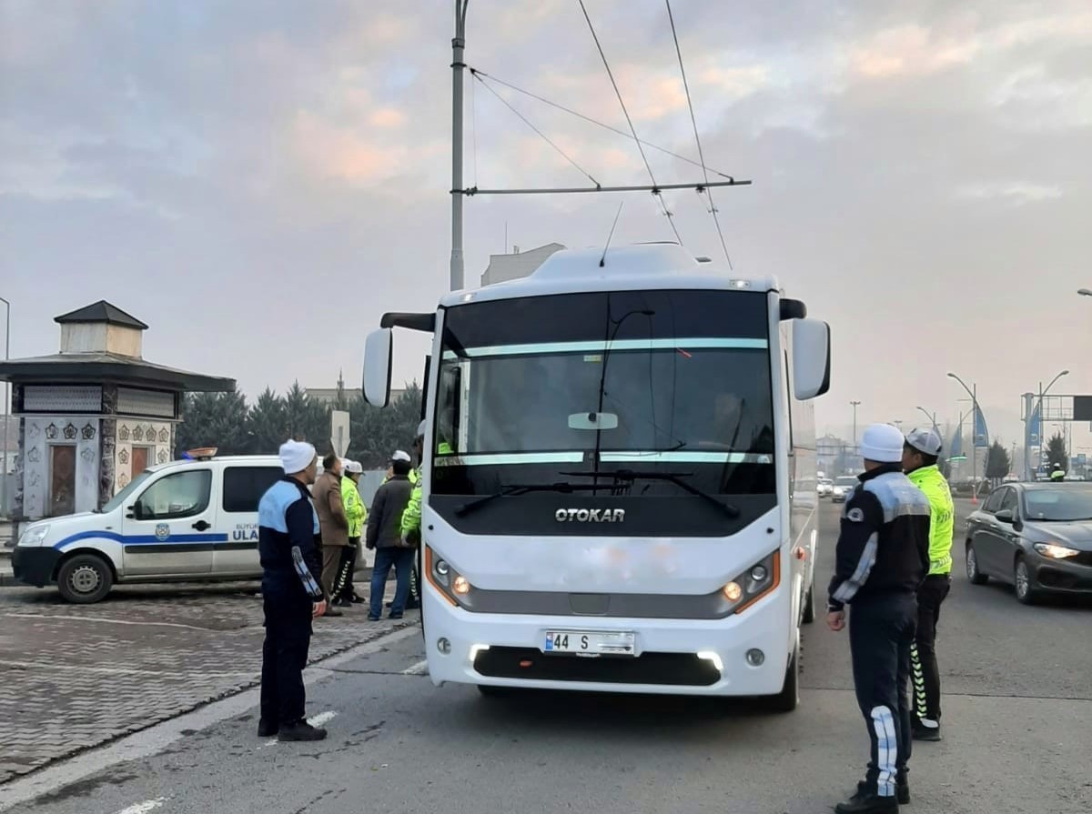 Malatya'da servis araçlarında denetim artıyor