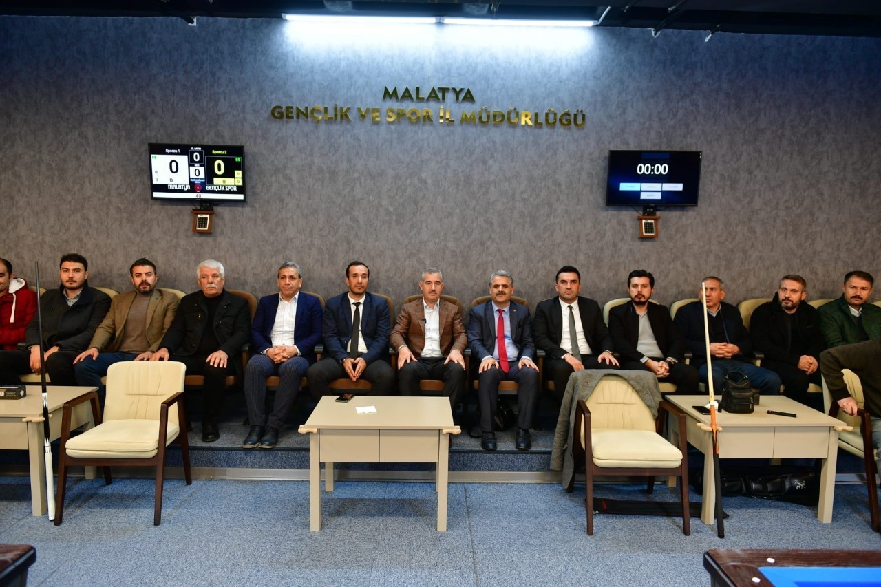 Yeşilyurt'ta 1.Ödüllü Üç Bant Bilardo Turnuvası heyecanı