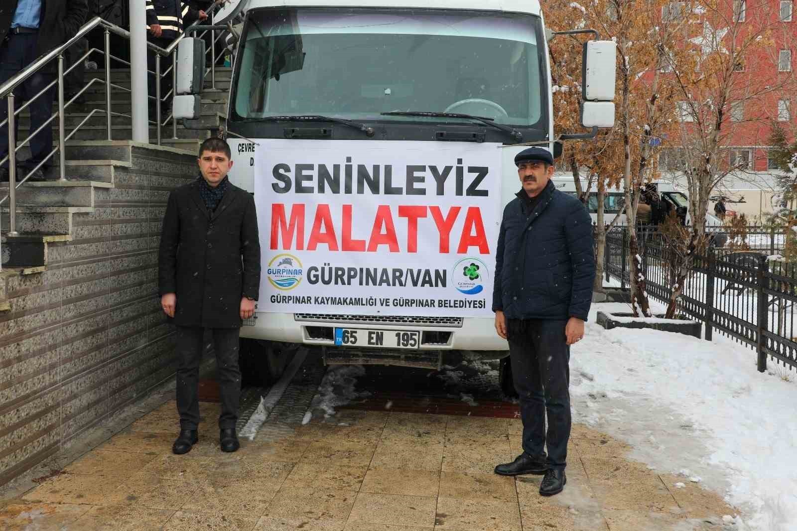 Gürpınar depremzedeler için tek yürek oldu