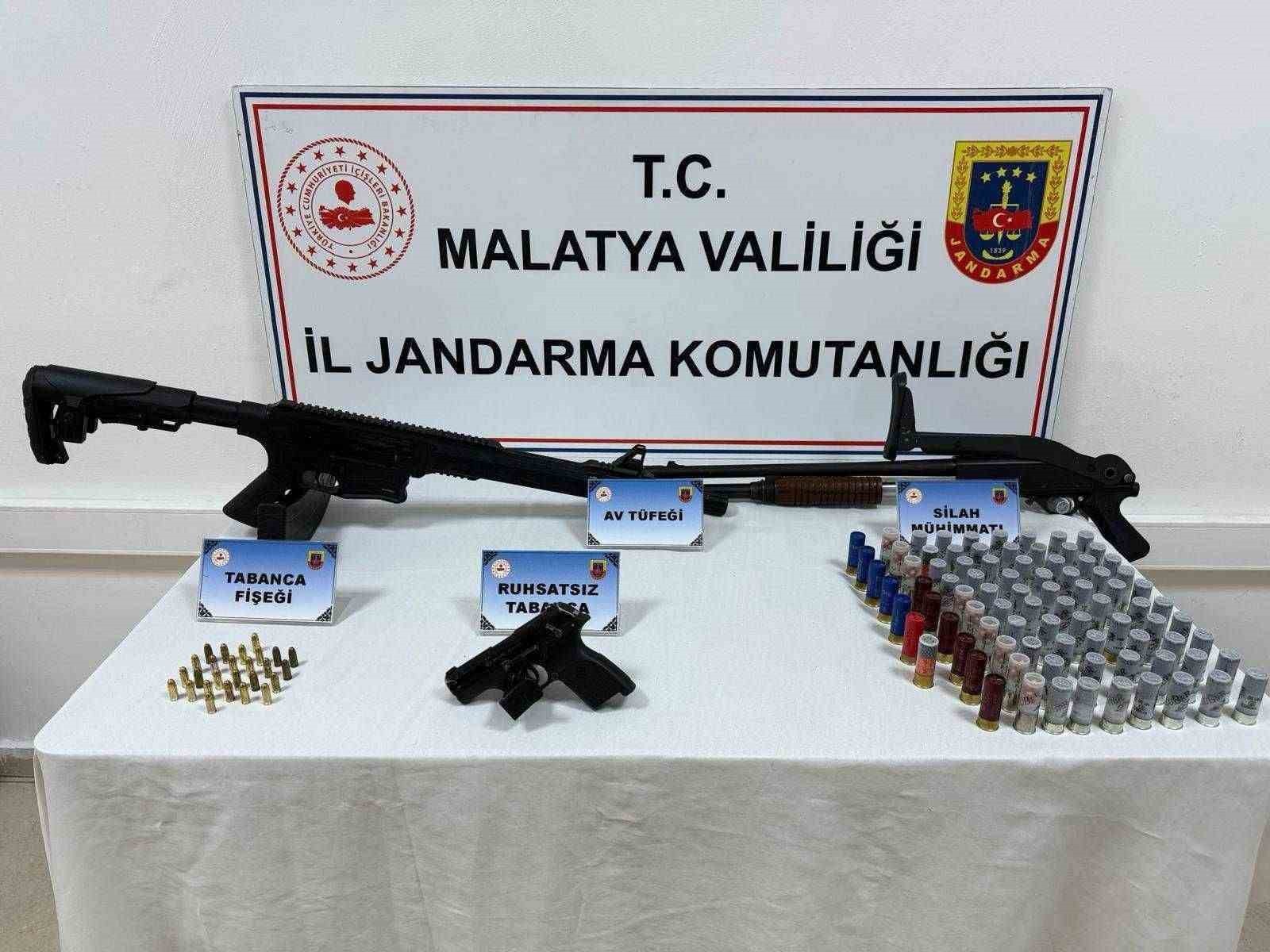 Malatya'da silah ve mühimmat kaçakçılığı operasyonu