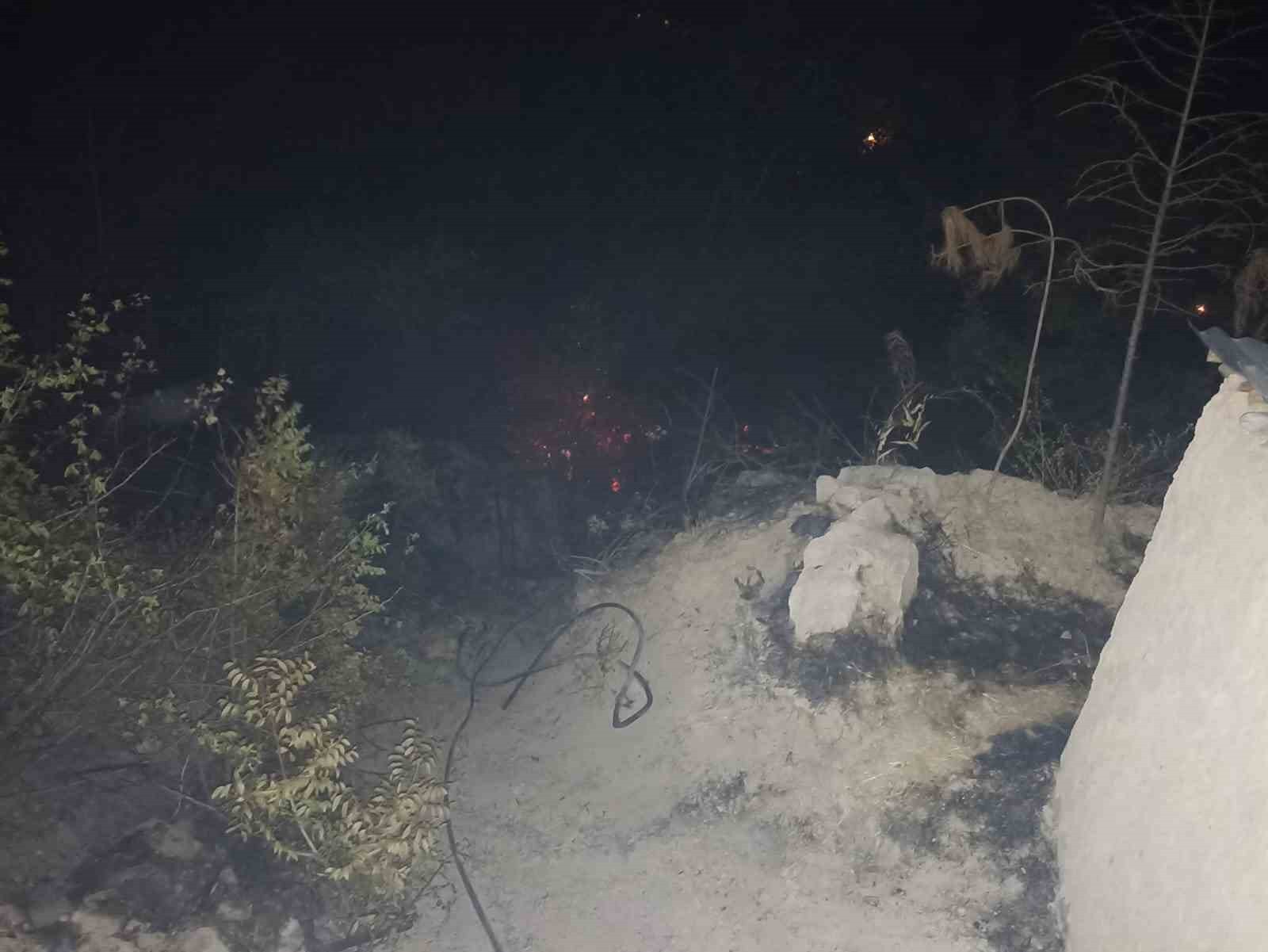 Malatya'da, bahçe yangını korkuttu