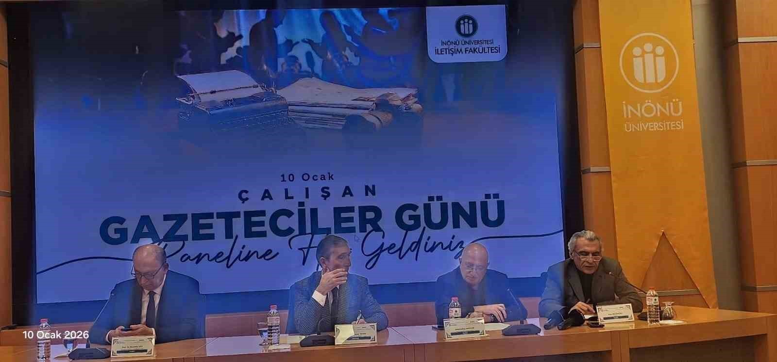 İnönü Üniversitesi'nde 10 Ocak Çalışan Gazeteciler Günü paneli