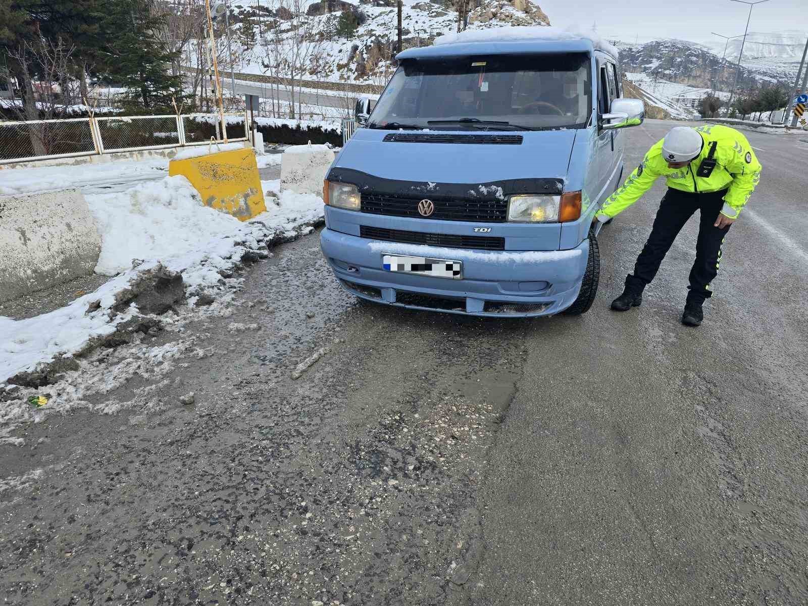 Malatya'da kış lastiği denetimleri artırıldı