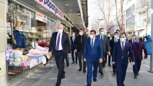 Başkan Gürkan esnafları ziyaret etti