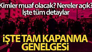 Tam Kapanma Genelgesi