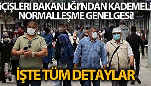 İçişleri Bakanlığı'ndan Kademeli Normalleşme Genelgesi