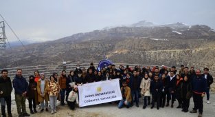 Üniversite öğrencileri sahada incelemelerde bulundu