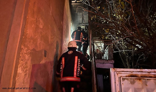 Malatya'da ev yangını