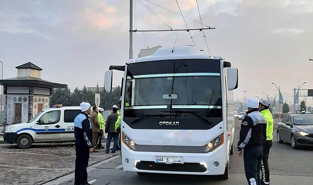 Malatya'da servis araçlarında denetim artıyor