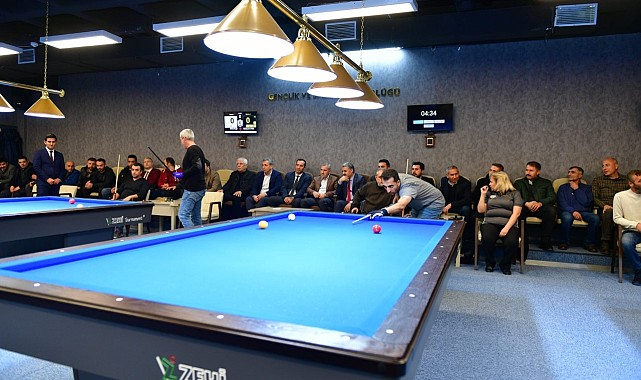 Yeşilyurt'ta 1.Ödüllü Üç Bant Bilardo Turnuvası heyecanı