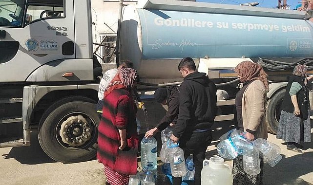 Depremzedelerin temiz su ihtiyacı karşılanıyor