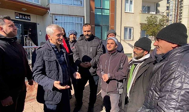 Tahmazoğlu, yan yattı denilen konutları ziyaret etti