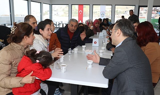 Vali Aksoy ve Başkan Kaplan Koçarlı'da depremzedeler ile bir araya geldi
