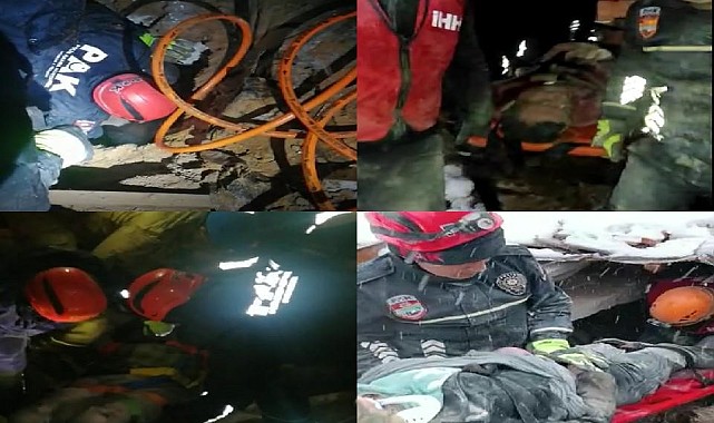 Van Emniyet Müdürlüğü ekipleri 7 kişiyi sağ olarak enkazdan çıkardı