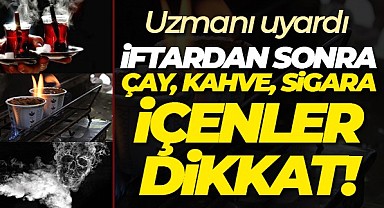 Prof. Dr. Öztürk'den çay, kahve ve sigara tüketenlere uyarı