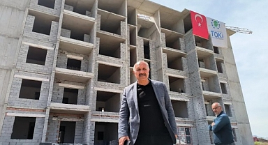 Doğanşehir'deki kalıcı konutlar hızla yükseliyor