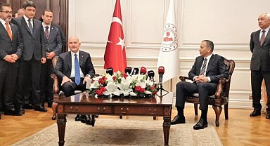 Yeni Bakan Yerlikaya, görevi Soylu’dan devraldı