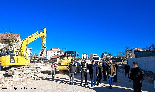 Başkan Gürkan yol çalışmalarını inceledi