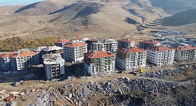 Malatya'da TOKİ deprem konutları hızla yükseliyor