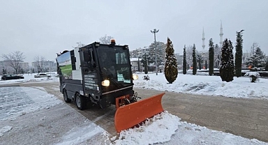 Battalgazi Belediyesi'nin karla mücadele çalışması başladı