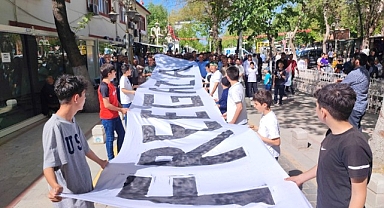Malatya'da Gazze için yürüyüş düzenlendi
