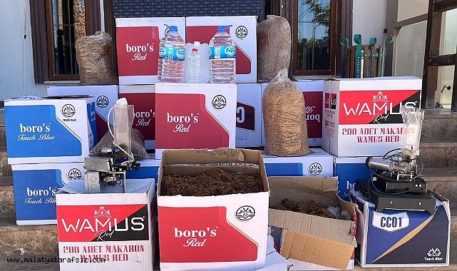 Malatya'da kaçakçılık operasyonu