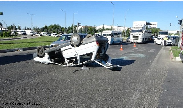 Malatya'da trafiği felç eden kaza: 3 yaralı