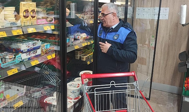 Battalgazi'de zabıta ekipleri market denetimlerini arttırdı
