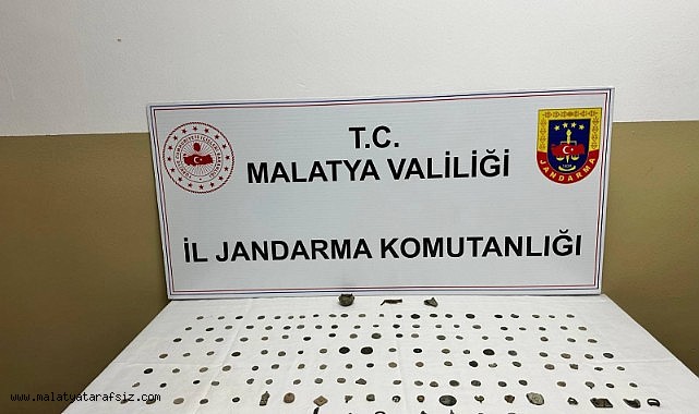 Malatya'da jandarmadan tarihi eser operasyonu