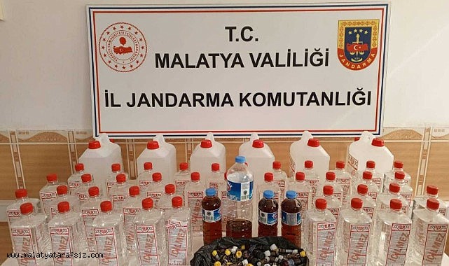 Malatya'da sahte alkol operasyonu