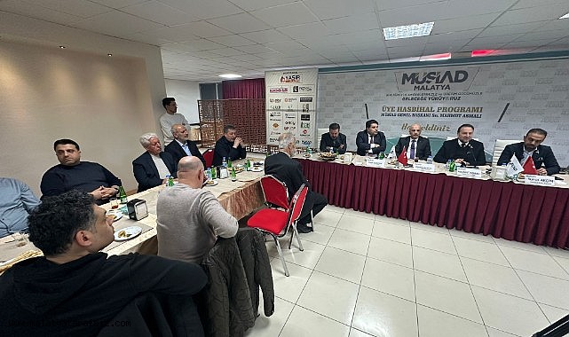 MÜSİAD Genel Başkanı Mahmut Asmalı Malatya'da üyelerle buluştu