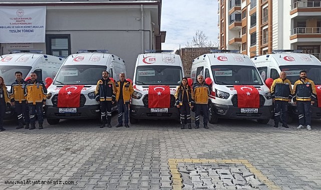 Yeni ambulanslar göreve başladı