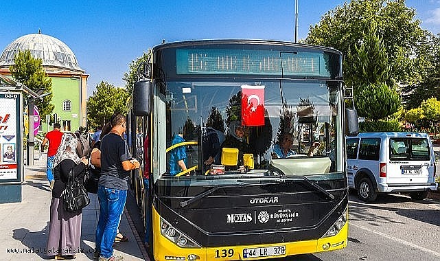 Malatya'da Toplu Taşıma Ücretsiz!