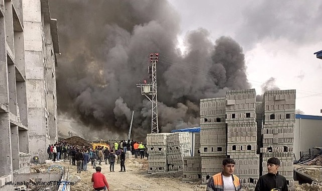 Malatya'da 150 işçinin kaldığı konteynerde korkutan yangın