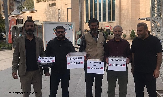 Malatya'da PKK'nın fesih kararına destek