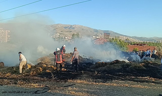 Malatya'da saman balyaları yandı: 1 kişi dumandan etkilendi