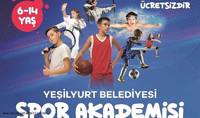 Yeşilyurt Belediyesi'nin ücretsiz spor akademisi kayıtları başlıyor
