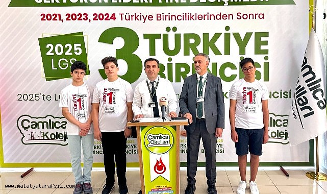 Malatya Çamlıca Koleji Türkiye birincilikleriyle gururlandırdı