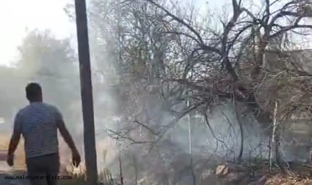 Malatya'da bahçe yangını