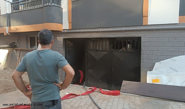Malatya'da depo yangını