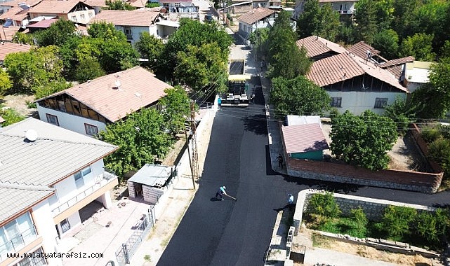 Battalgazi'de yıllardır sorun olan yol, asfaltla çözüldü