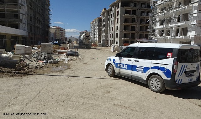 Malatya'da şantiyede iskele çöktü: 1 yaralı