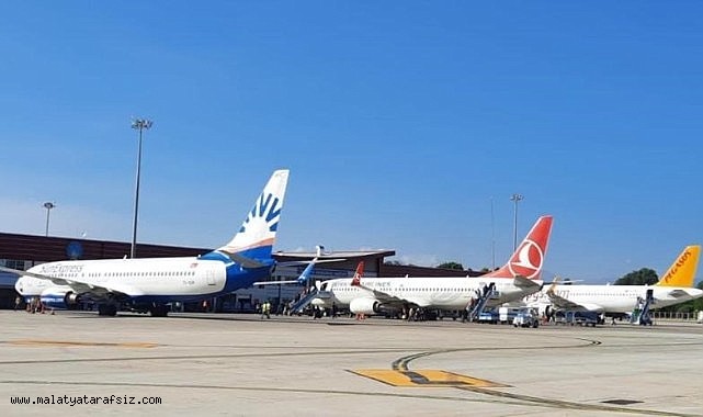 Malatya Havalimanı'nda Ağustos ayında 81 bin 82 yolcuya hizmet verildi