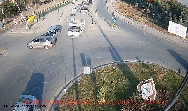 Malatya'da kazalar KGYS kameralarına yansıdı