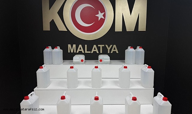 Malatya'da sahte alkol operasyonu