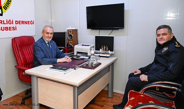 Malatya İl Emniyet Müdürü Kayhan Ay, Anadolu Basın Birliği Malatya Şubesini Ziyaret Etti