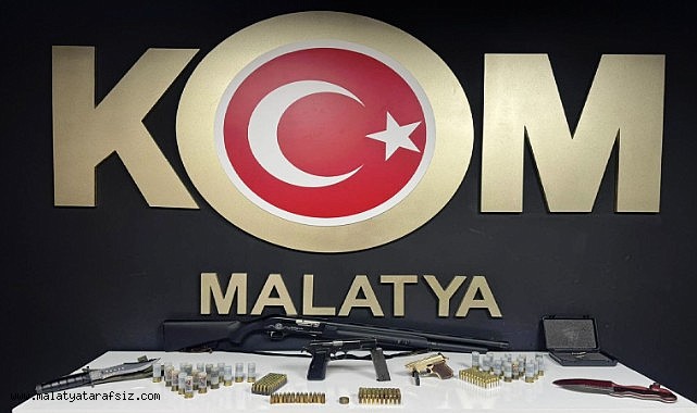 Malatya'da kaçak silah operasyonu: 4 gözaltı