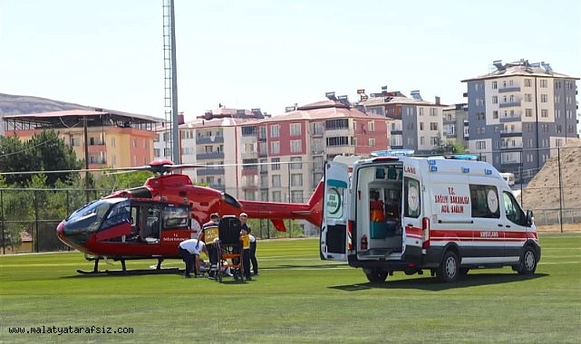 Malatya'da hava ambulansı 76 yaşındaki hasta için havalandı
